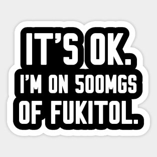 500mgs of Fukitol Sticker